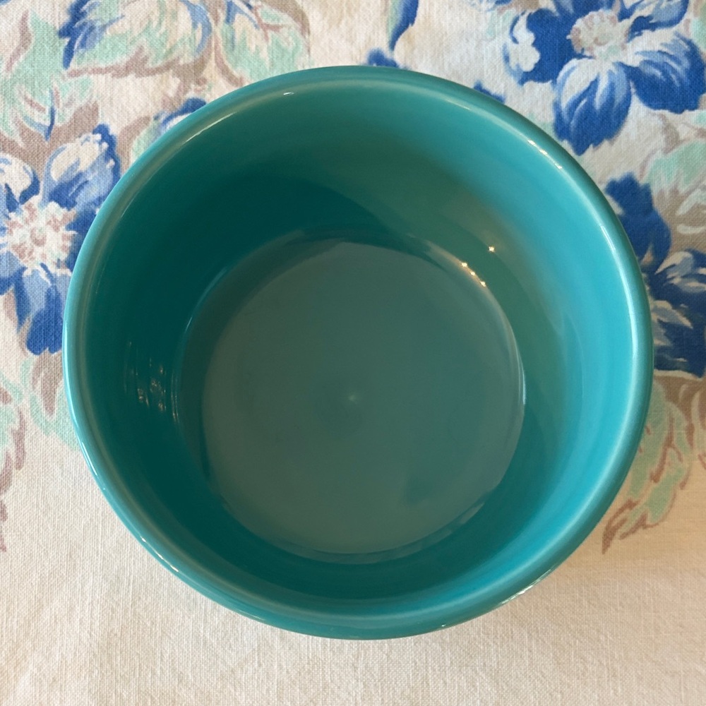 Fiestaware Turquoise Ceramic Bowl - Picture 2 of 4